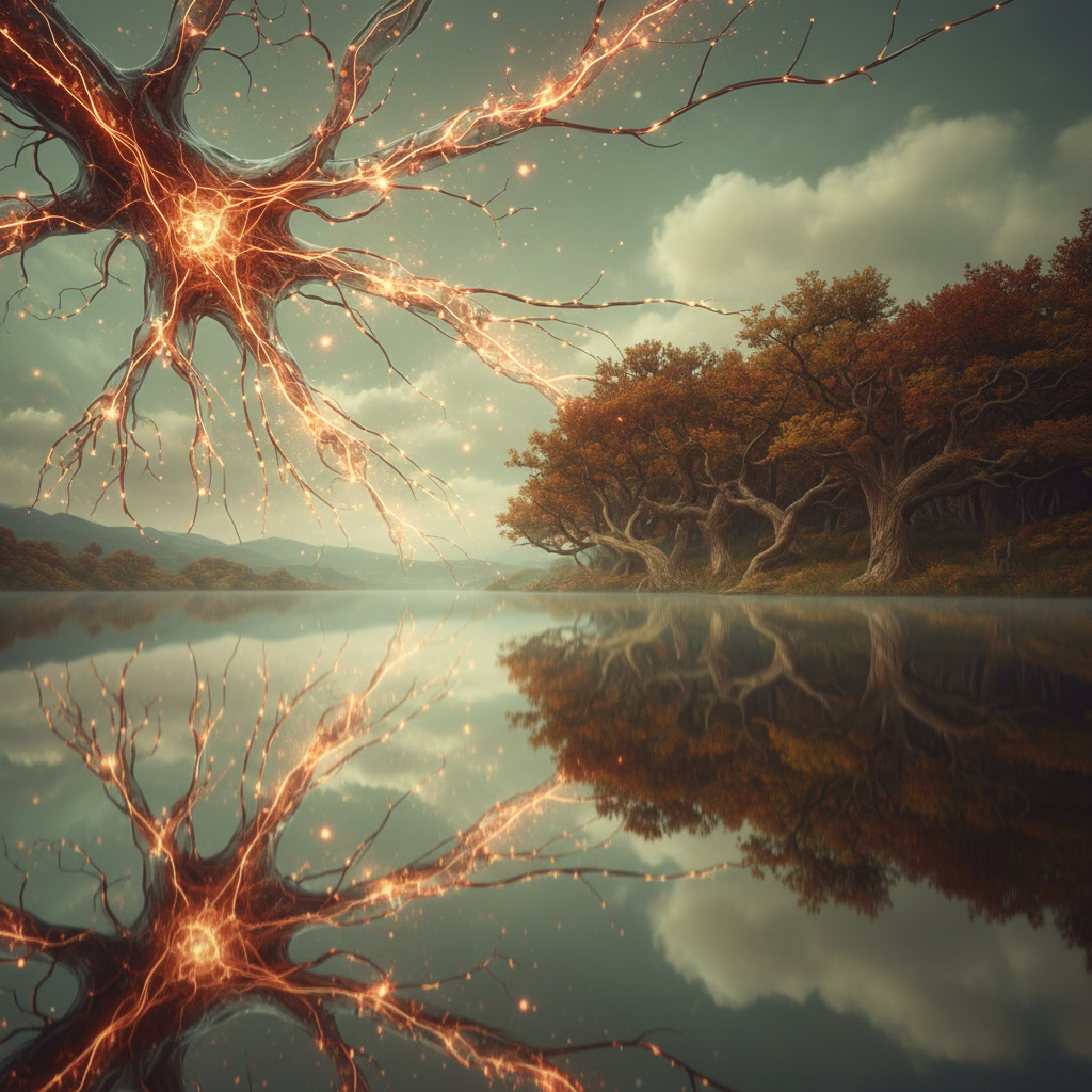 Pessoa praticando metodologia e o ambiente de estudo com elementos energéticos e holísticos