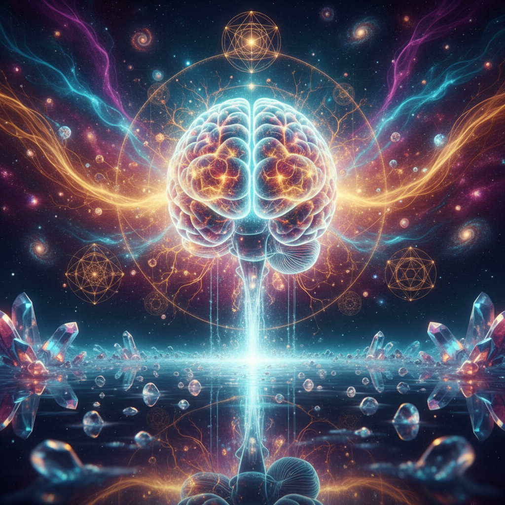 Neuroplasticidade e redes neurais se reconfigurando para manifestação consciente